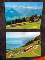 AK von Vitznau Rigi Bahn / Bergpanorama