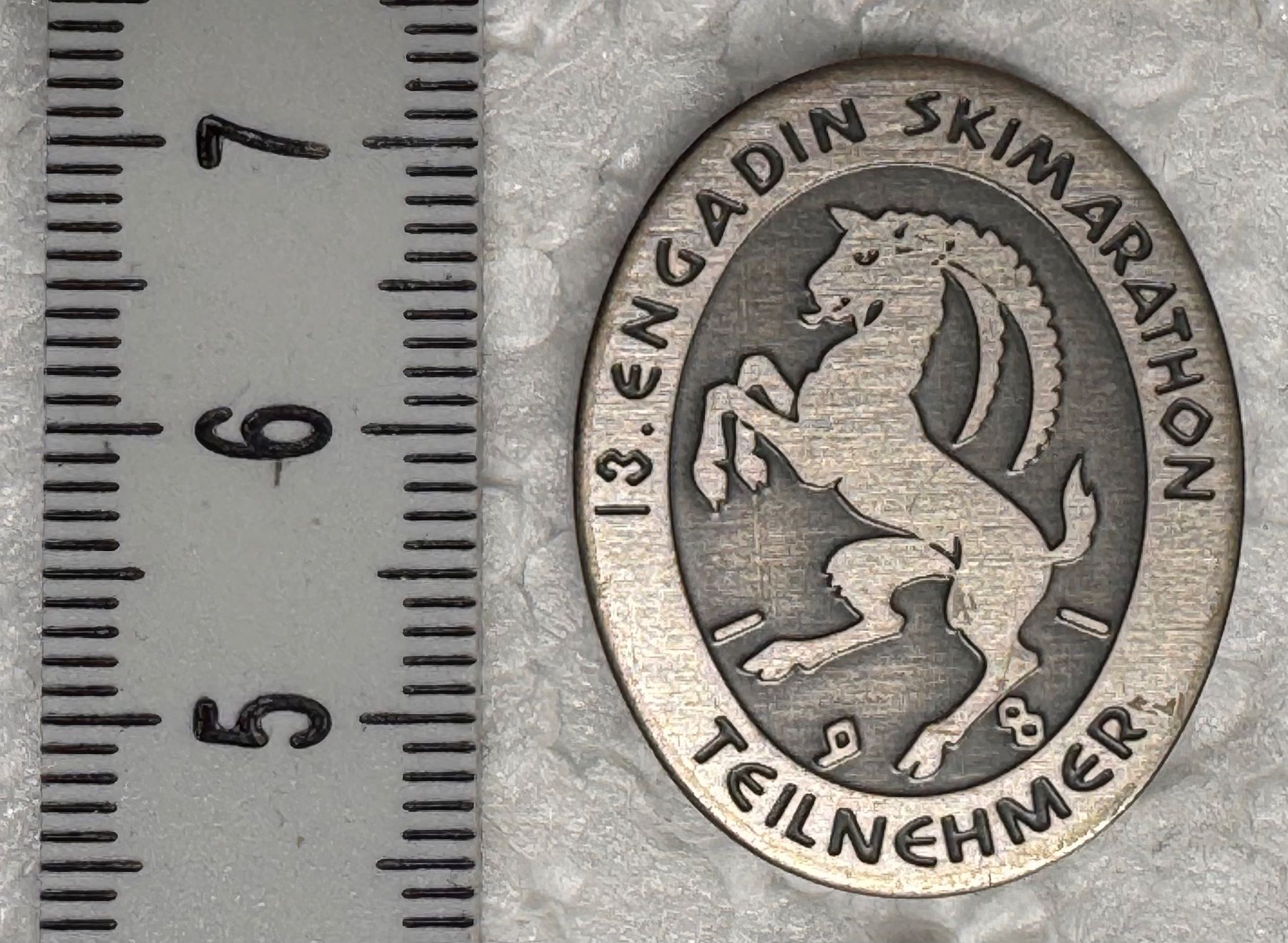 Placchette & Badge: Abzeichen, 13. Engadin Skimarathon 1981 – Usato da Andwil SG venduto da Ariisa1234 2