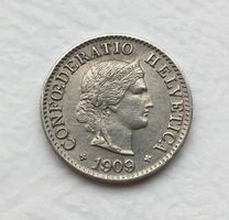 1909 5 Rappen unz