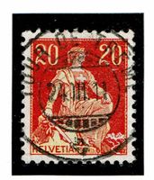 Helvetia 108 Vollstempel Tour de Trême FR