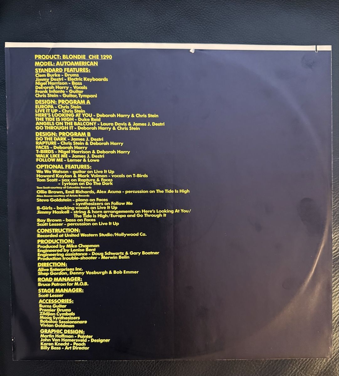 Schallplatten: Blondie - Autoamerican LP, Schallplatte – Gebraucht aus Goldach von Donpancho 3