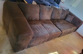 Grosses Sofa Braun