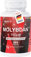 Molybdän 150 µg – 365 Tabletten vegan & laborgeprüft