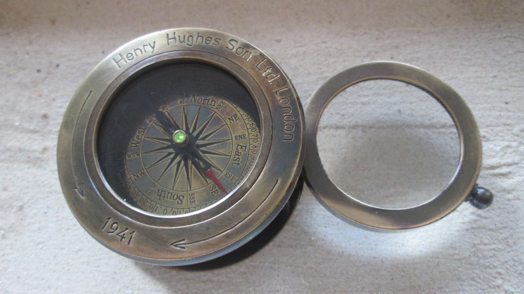 GPS & Strumenti di misurazione: Wunderschöner nostalgischer Schiffskompass brüniert Messing – Nuovo (secondo la descrizione) da Drochtersen venduto da Simonchen 8