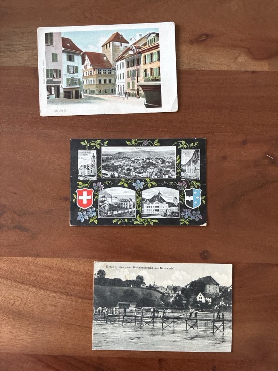 Cartes postales: 3 Ansichtskarten Schweiz von Brugg AG – D'occasion à Oftringen par Cla.vD.74