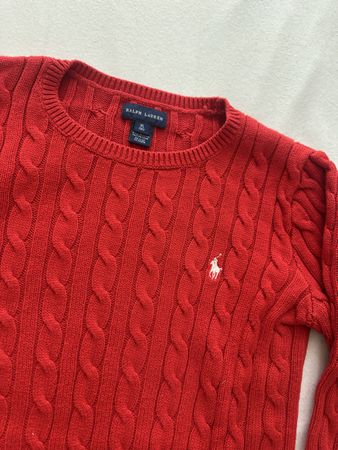 Ralph Lauren Strickkleid, Rot