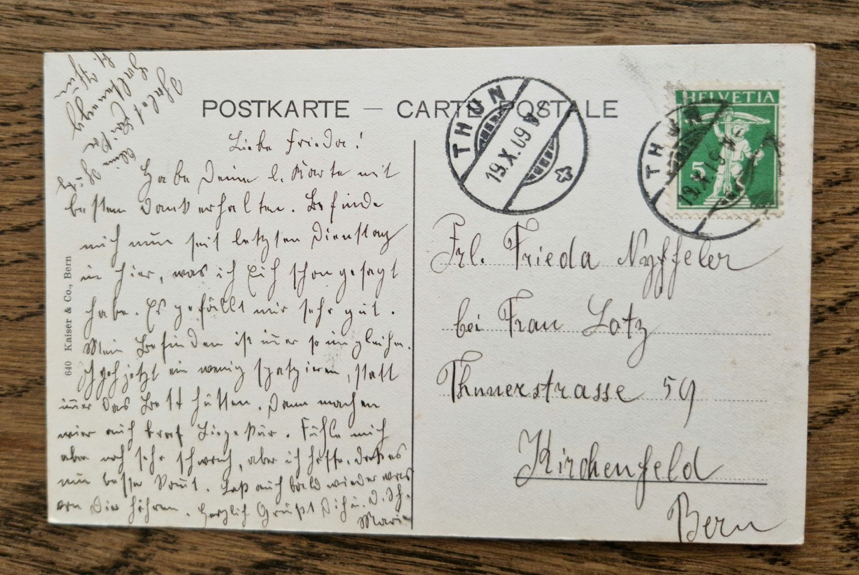 Cartoline postali: Sanatorium Heiligenschwendi 1909 – Usato da Ebikon venduto da Donar50 1