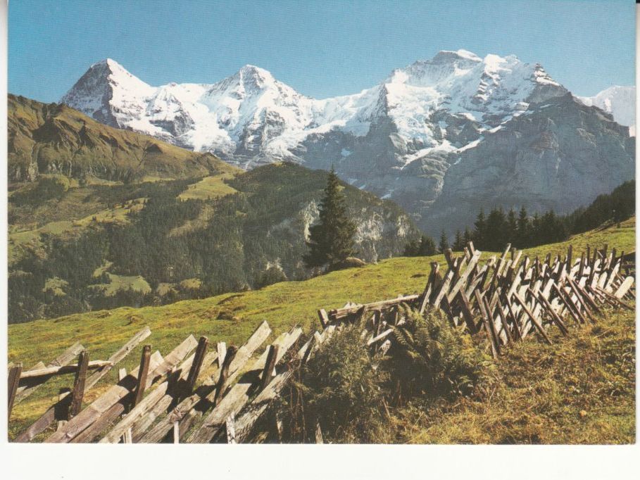 Cartes postales: Eiger Mönch Jungfrau ca. 1970 – D'occasion à Bürglen TG par StampGraf