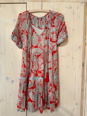 Kleid Sommerkleid Paisley rot top Zustand