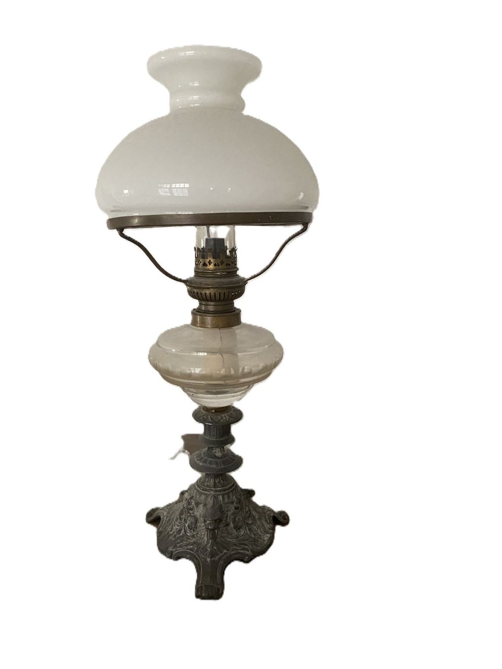 Lampade: Petrollampe Jugendstil 40er Jahre – Usato da Bern venduto da Pfupfi0 5