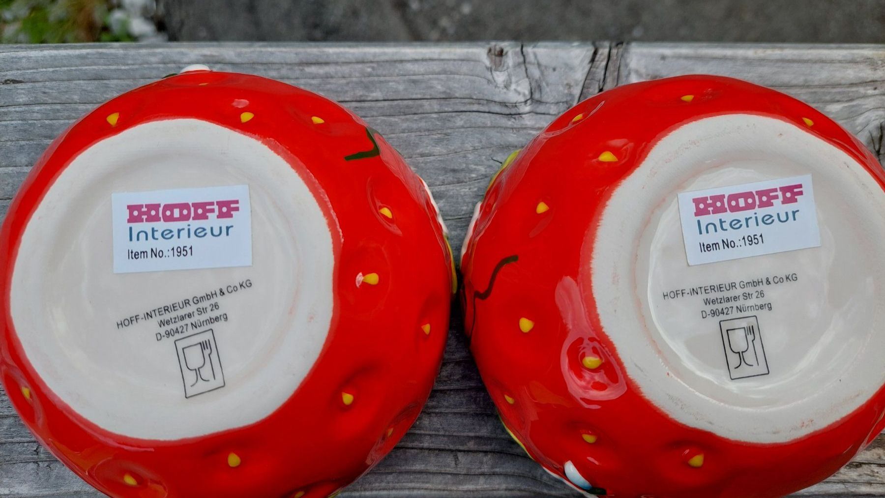 Ciotole: Bol fraise – Nuovo e nell'imballaggio originale da Marsens venduto da carobazar 5