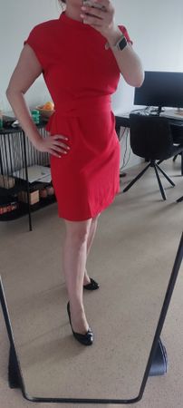Elegant Red Dress, size L, perfect condition