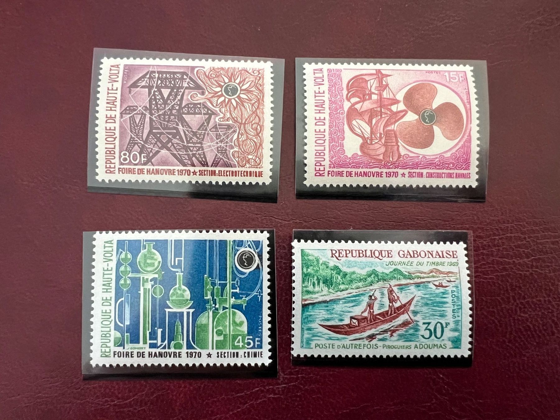 Alle Briefmarken: Ober-Volta und Gabon  Schiffe 1970 ** (4232) – Neu (gemäss Beschreibung) aus Hinwil von Sidi4
