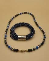 Halskette + Armband, Magnetverschluss