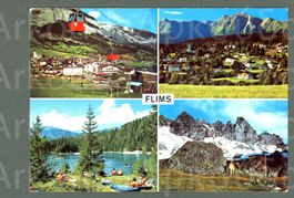 AK color Flims GR 4-Bild, Waldhaus, Cauma © Candrian ≈  1978