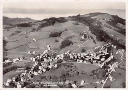 Rehetobel, Fliegeraufnahme mit Bodensee, um 1950