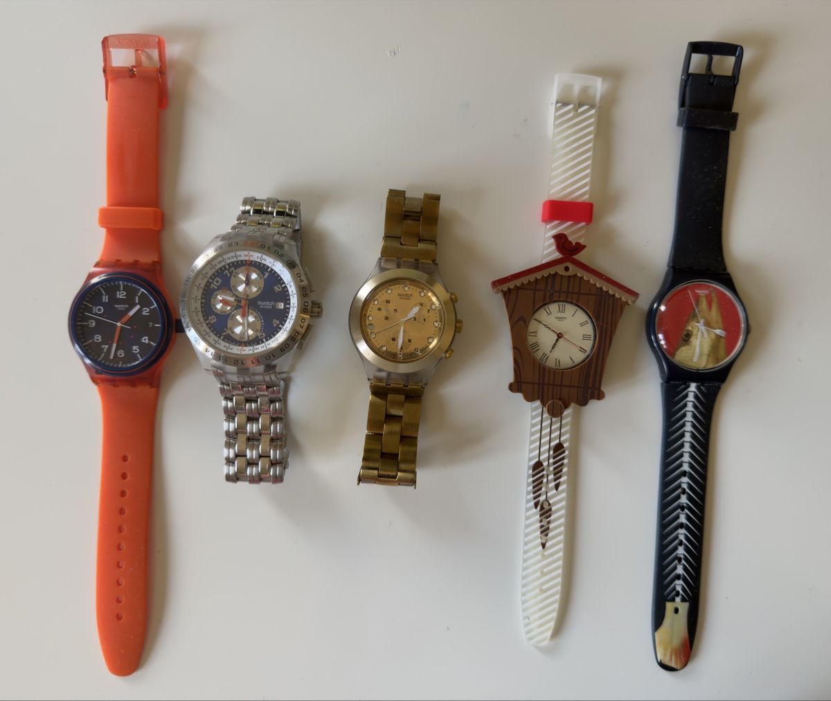 Swatch Uhren:  5 Swatch Watches – Gebraucht aus Biel/Bienne von tei_p779 1