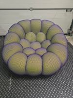 Sessel modern gelb/violettt - NEU, auch andere Farben...