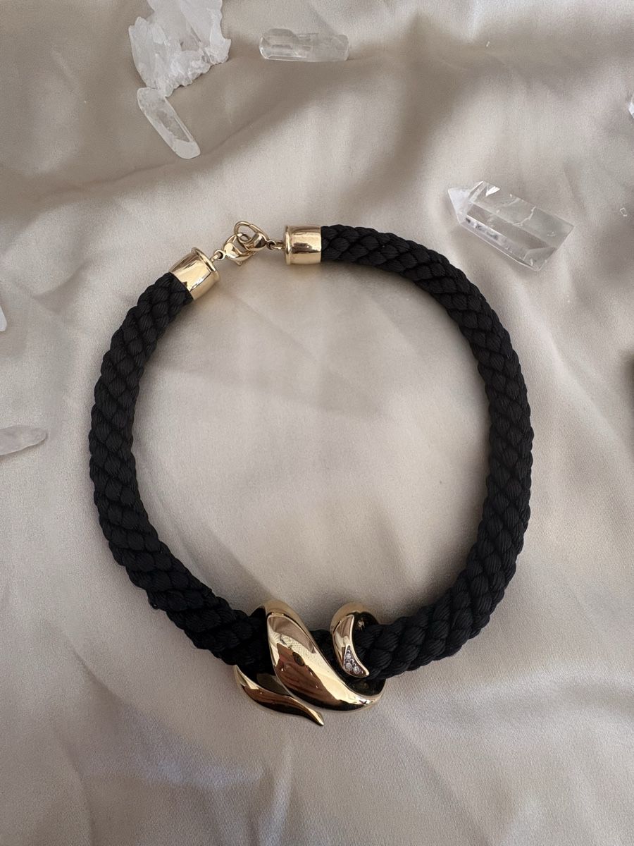 Pierre Lang Ketten: Pierre Lang Statement-Kette Schwarz Goldfarben – Gebraucht aus Zürich von CICI-CuratedVintage 5