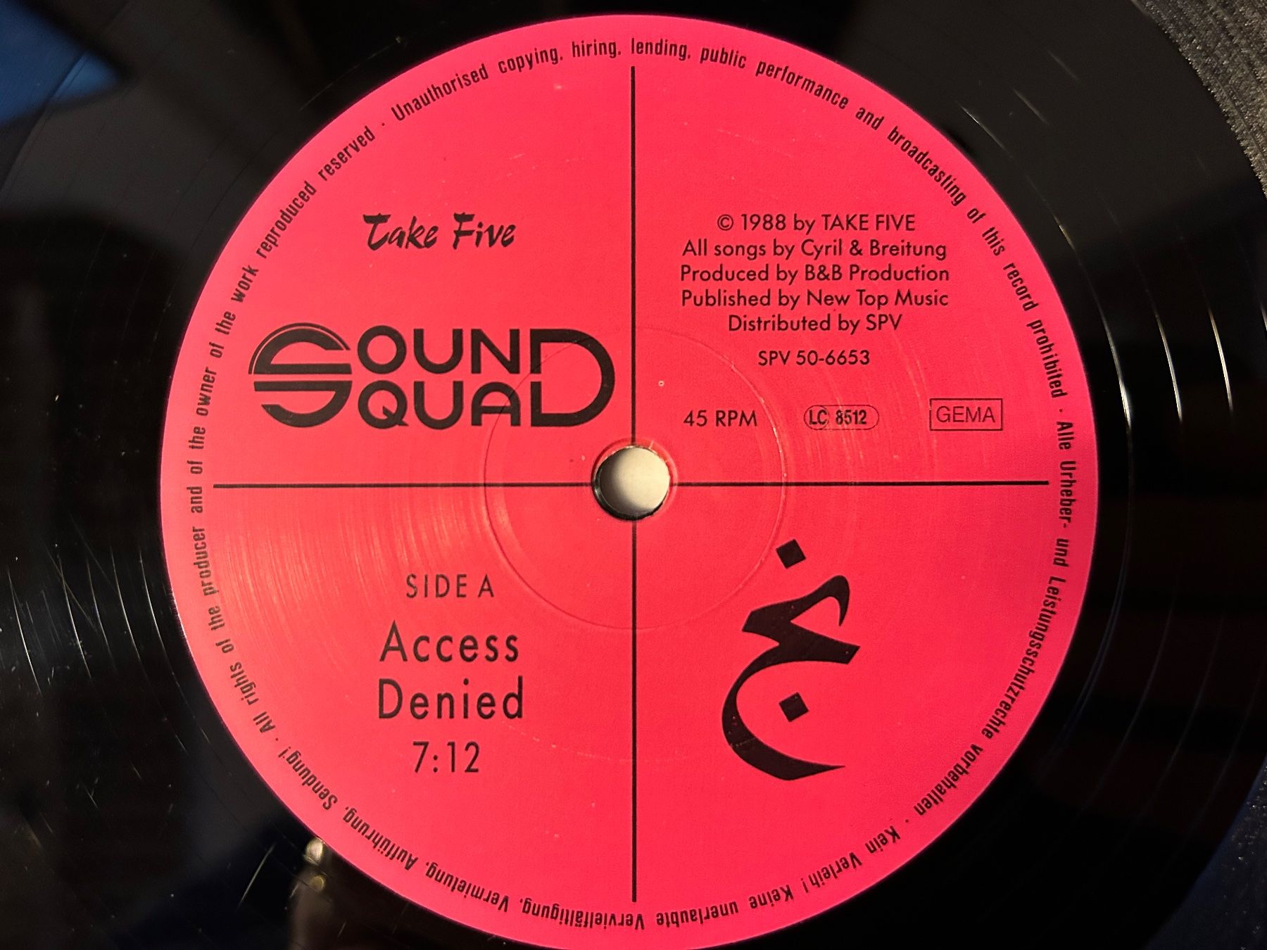 Schallplatten: Sound Squad - Access Denied (Maxi 12") – Gebraucht aus Aesch BL von BlueMusicRecords 2