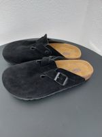 Neue Birkenstock  Boston 38  Veloursleder schwarz