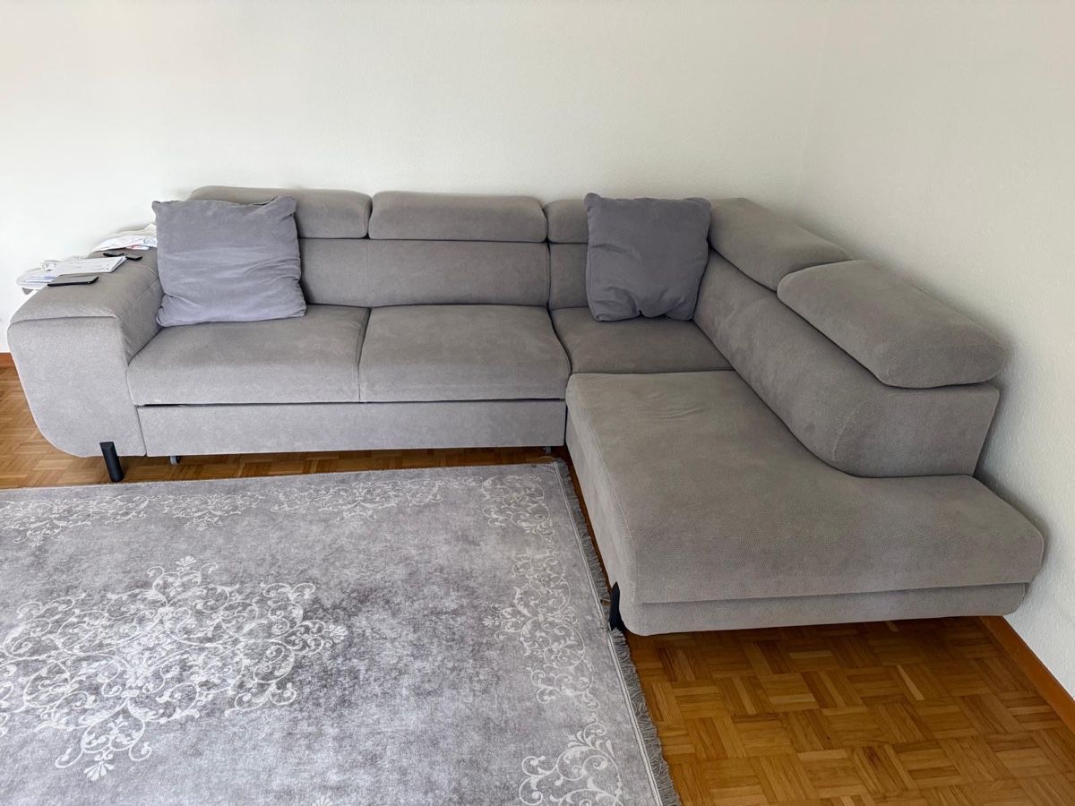 Sofas: Ecksofa ausziehbar grau neuwertig – Neu (gemäss Beschreibung) aus Basel von sar_9z67 1