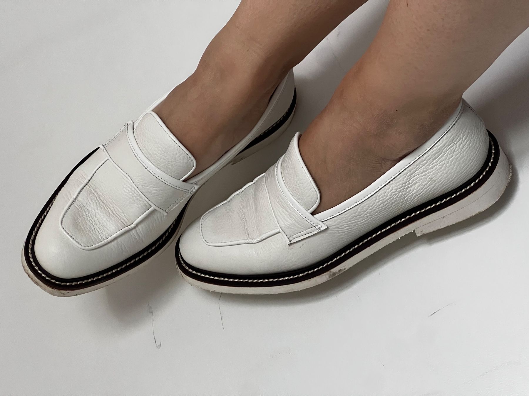 Scarpe da donna: ALLES MUSS RAUS! Damen Loafers Pollini, Gr.39, weiss – Usato da Oberwil BL venduto da AnnaFriedrich 2