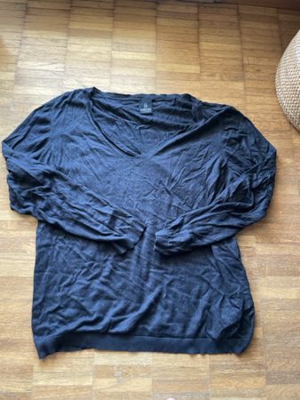 Damen Pullover schwarz Grösse 44 Madeline Seide