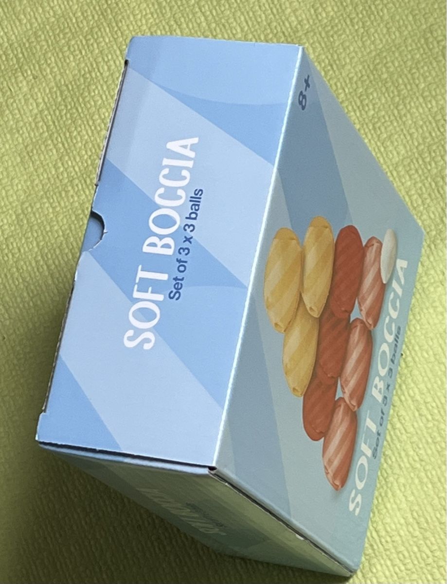 Giochi: Jeu de Soft Boccia Set de 3 x 3 boules Neuf – Nuovo e nell'imballaggio originale da La Tour-de-Peilz venduto da Pansy02 2