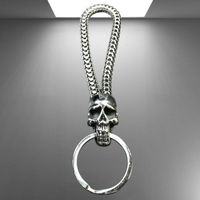 ☠️ Edelstahl Totenkopf-Schlüsselanhänger ☠️✨
