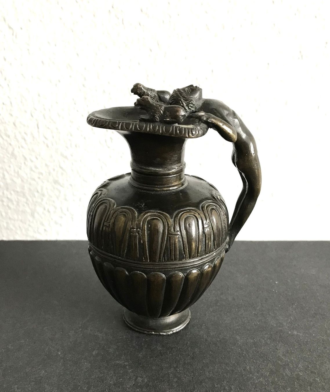 Statuette: DETAILLIERTER BRONZE FIGURENKRUG – Usato da Luzern venduto da Immergern 7