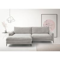 Ecksofa  Uptown in Cord Grey links