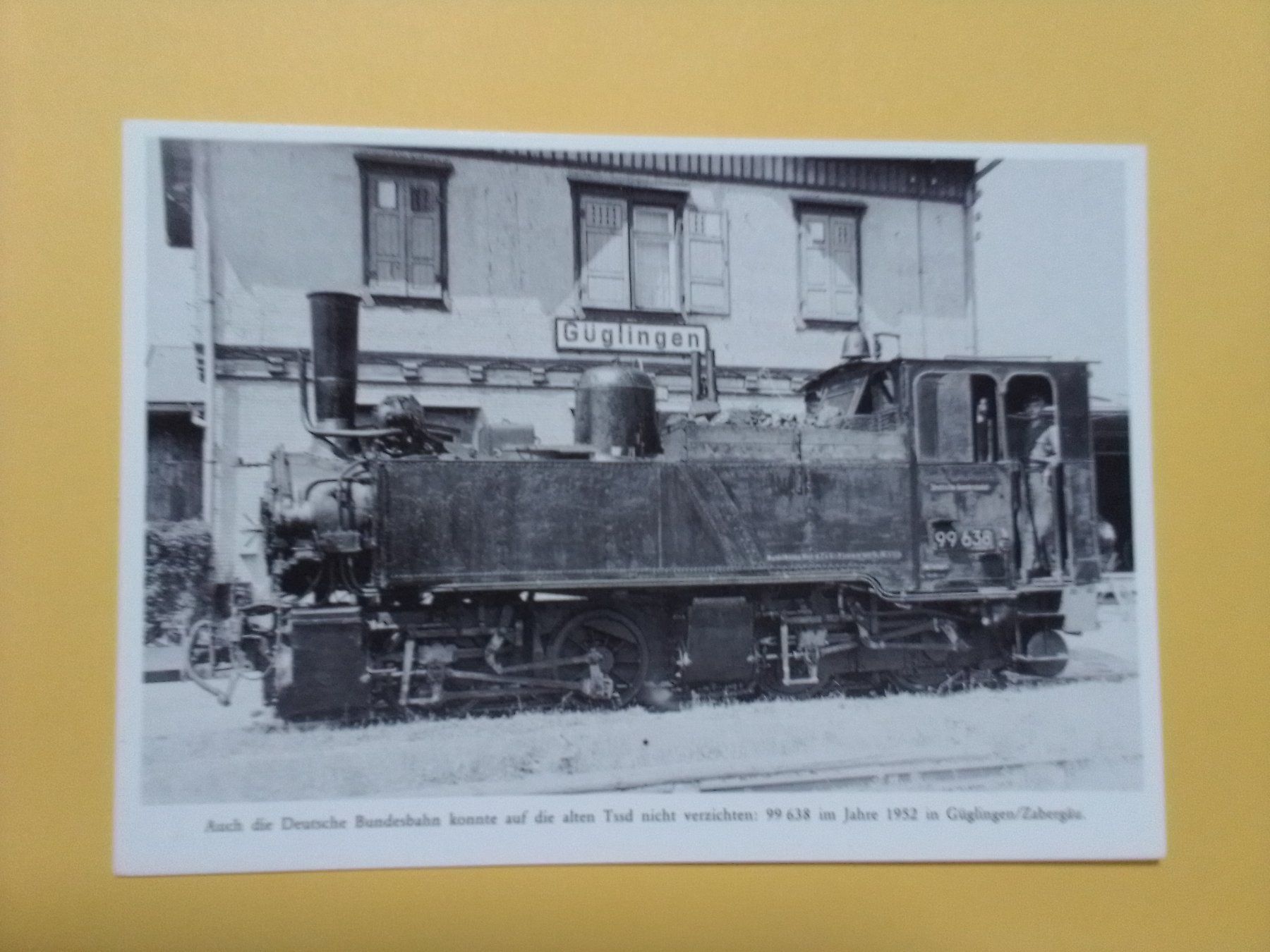 Ansichtskarten: Lokomotive deutsche Bundesbahn Bahnhof Güglingen – Gebraucht aus Küttigen von Melisch1000
