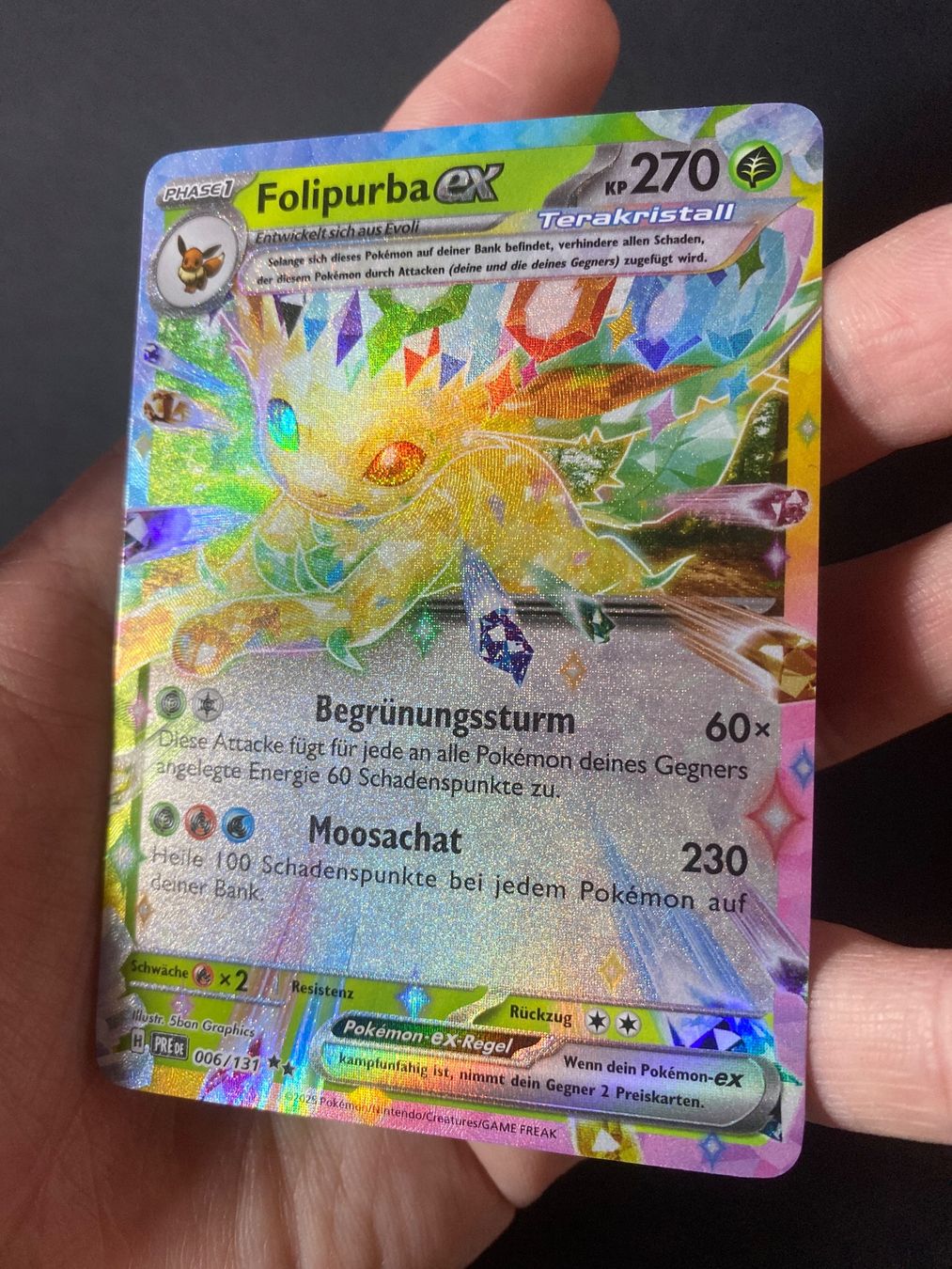Pokémon Carte collezionabili: Folipurba ex 6 - Leafeon ex - Prismatic Evolutions - DE – Nuovo (secondo la descrizione) da Hausen AG venduto da Shrade 1