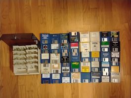 Amiga - Box voller Orginaldisketten.