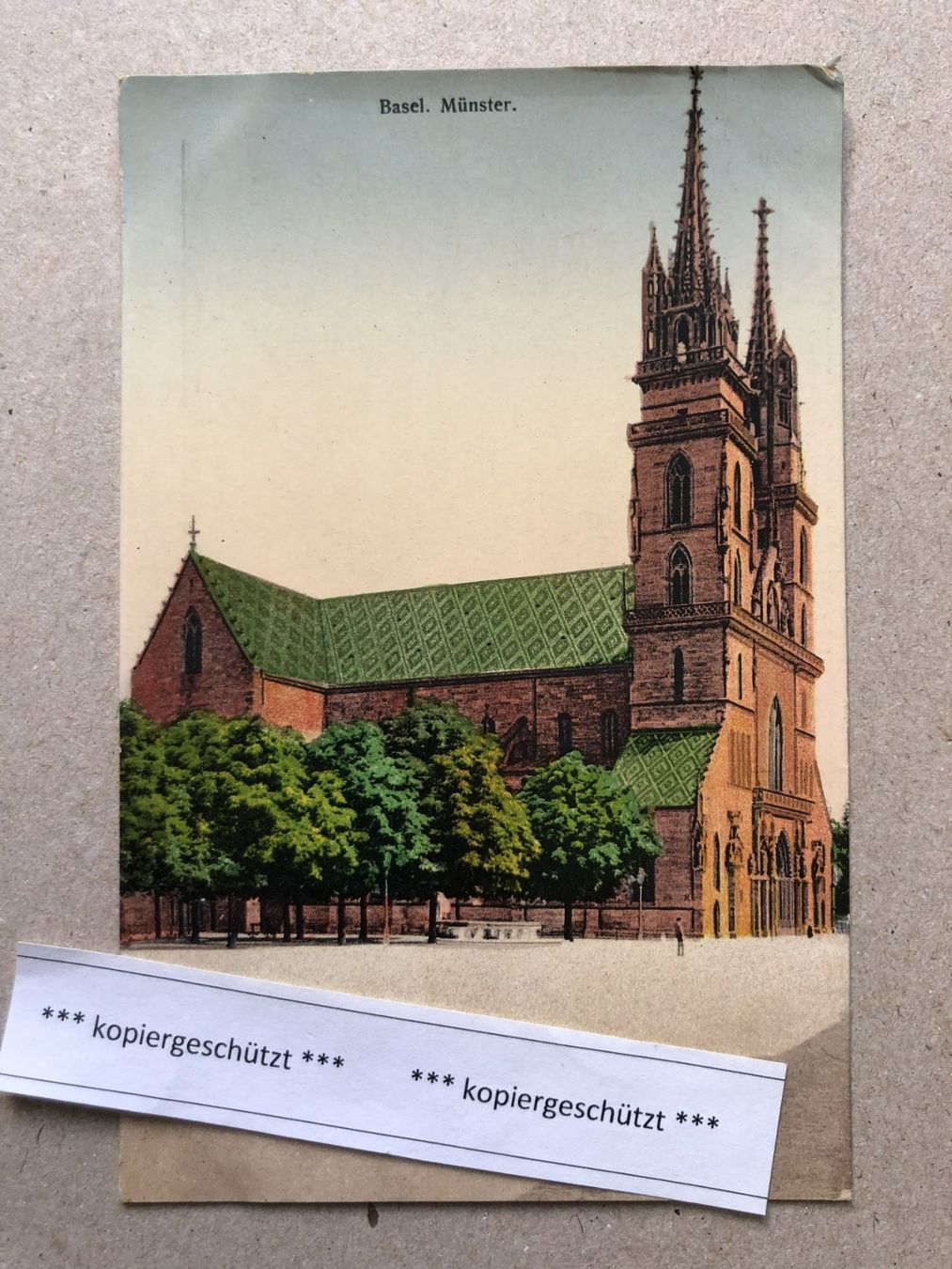 Cartes postales: Basel Münster AK alt – D'occasion à Hefenhofen par Bierinder