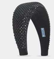 Prada Black Crystal Embellished Satin Wide Haarreif