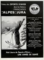 PLM Faites des sports d'hiver - Alte Werbung / Réclame 1934