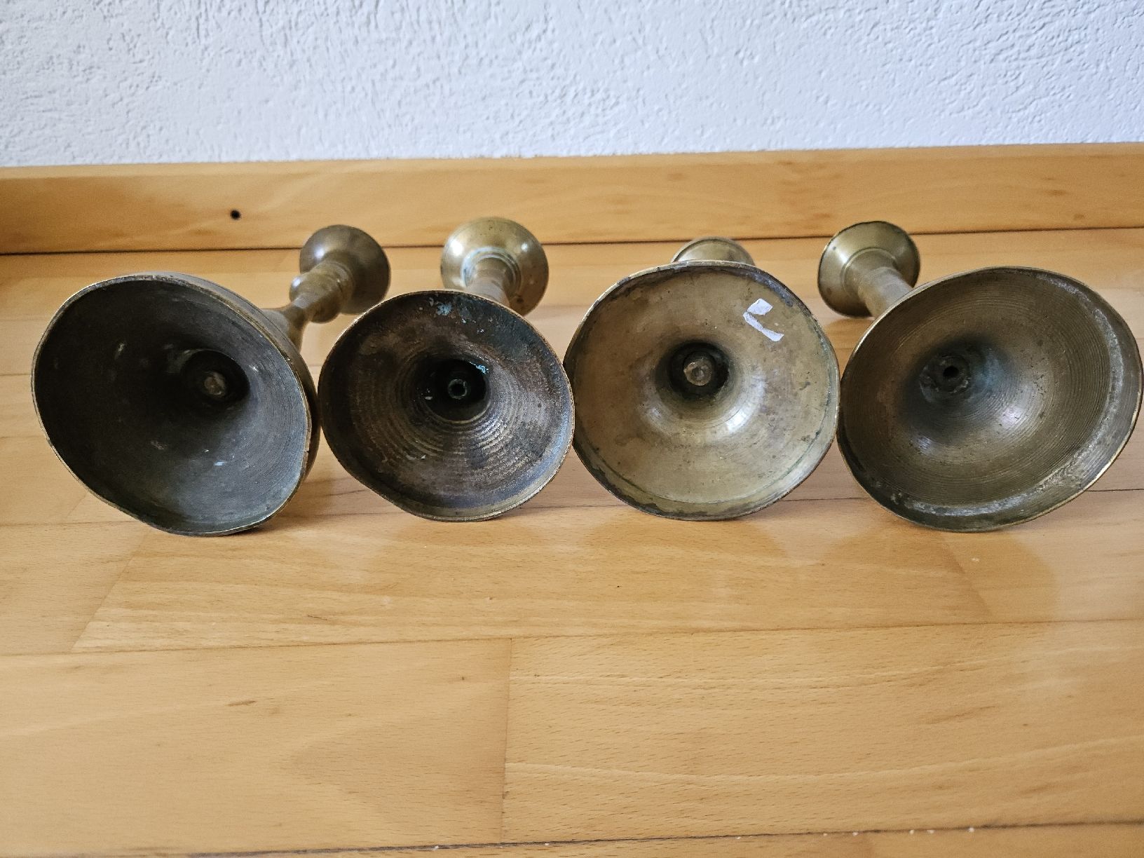 Portacandele: Kerzenständer Set, Vintage Messing, 4 Stück – Usato da Urdorf venduto da Colina 8
