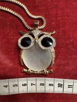 Halskette mit Eule Anhänger, Modeschmuck Gold 🦉 ✨ (