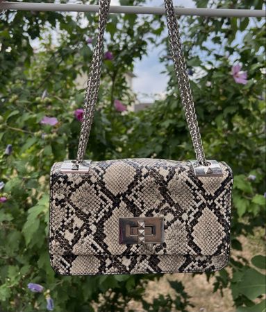 Handtasche & Portemonnaie im Schlangenlook – 2er Set - TOP