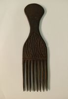 Vintage Afro-Kamm aus Holz – Handarbeit / Ethno Deko