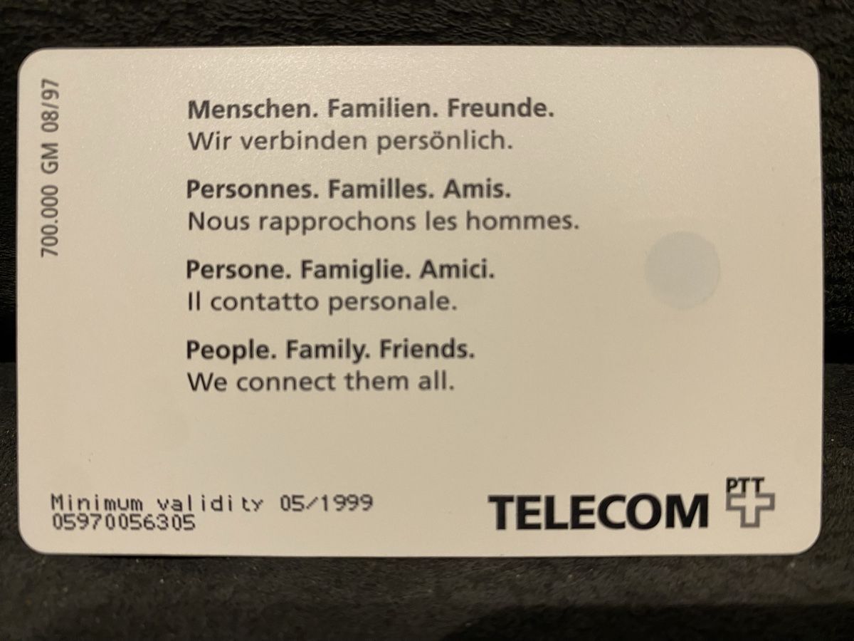 Schede telefoniche: Taxcard GM2 – Usato da Lausanne venduto da babacard10 1