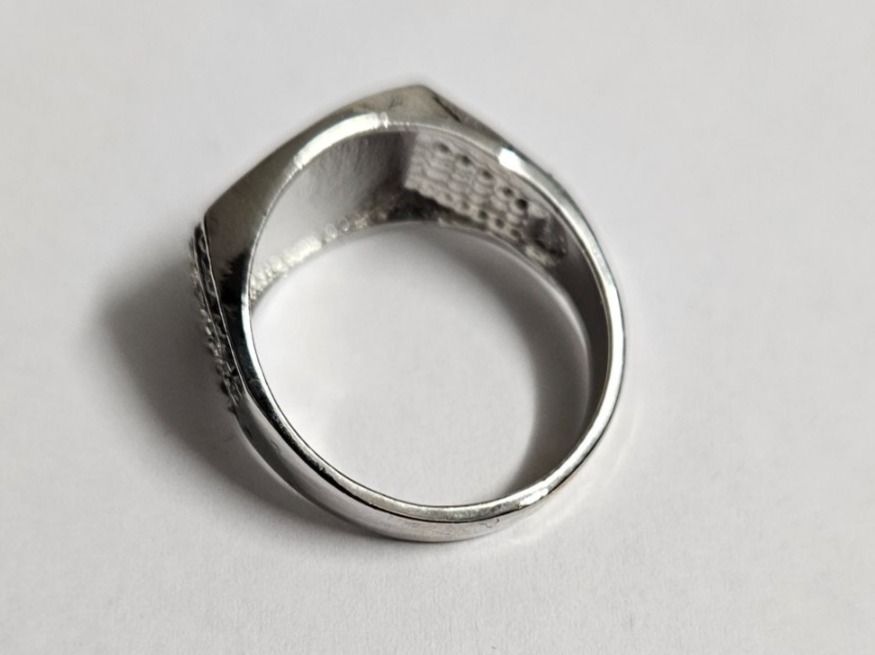 Anelli: Herren Ring silbrig   Gr. US 12 – Nuovo (secondo la descrizione) da Kreuzlingen venduto da RahMal 4