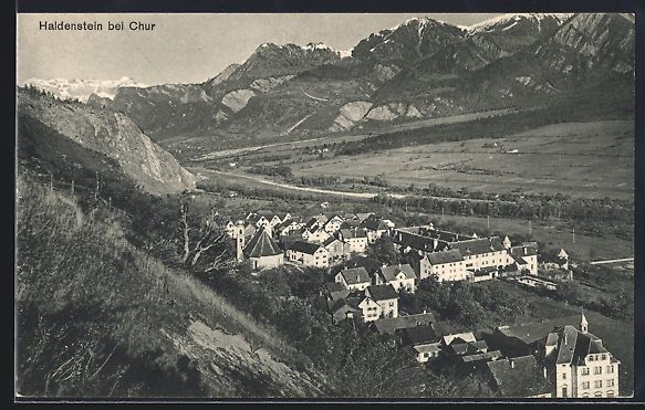 Cartoline postali: AK Haldenstein, Panorama – Usato da Berlin venduto da bartko-reher