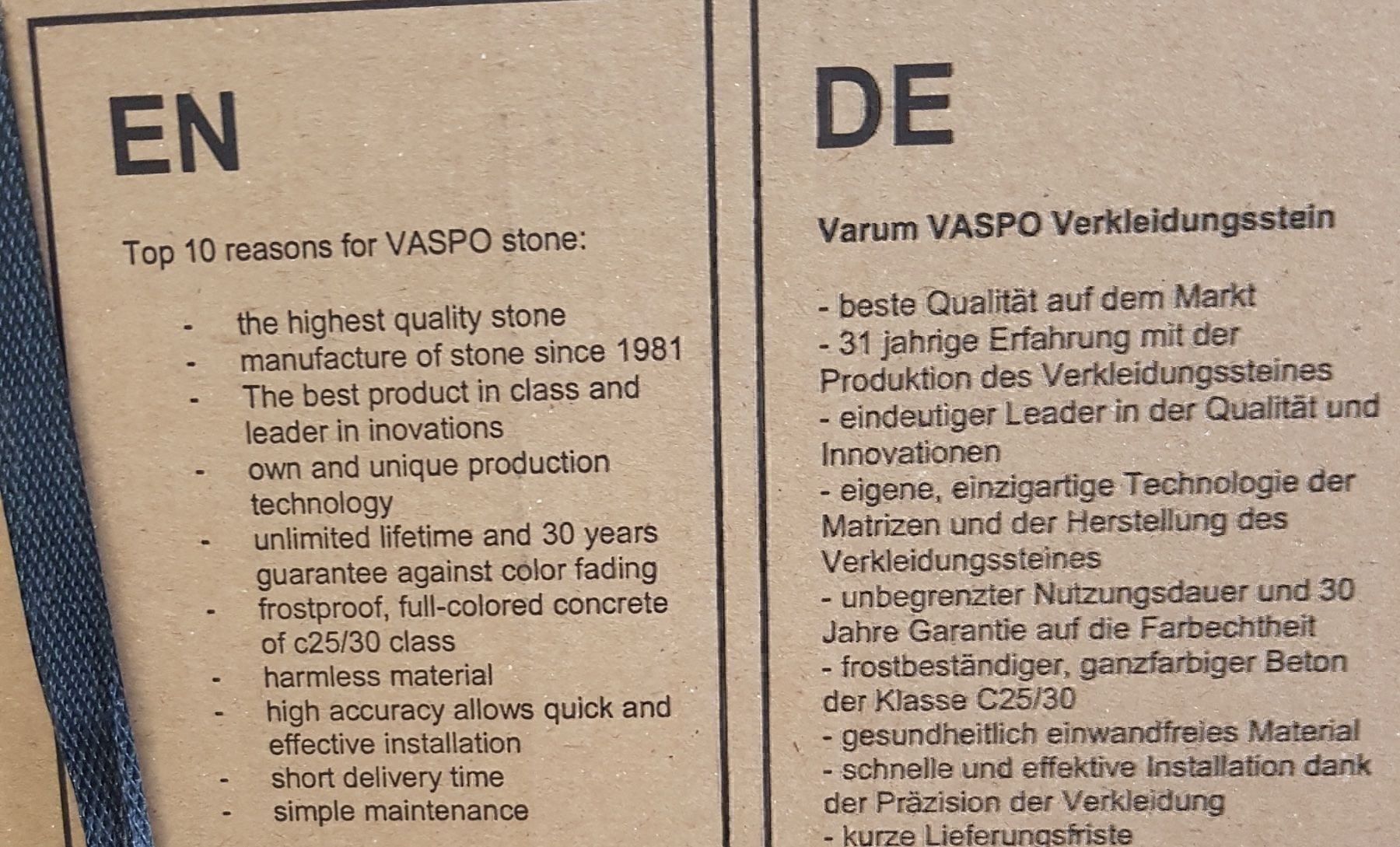 Pietre & tegole: 10 m2 Wandverblender aus Beton – Nuovo e nell'imballaggio originale da Flawil venduto da pavolG 5