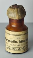 Seltene Volle PARACODIN Mini Apothekerflasche Um 1930 4.5cm