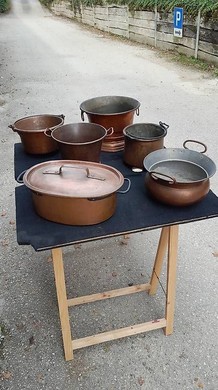 Pentole: Diverse Kupfergefässe – Usato da Orbe venduto da inf_g9fg 2