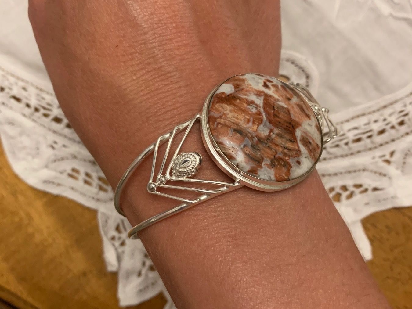 Bracciali & Braccialetti: Armreif Armspange Silber Jaspis – Nuovo (secondo la descrizione) da Birsfelden venduto da Exclusivity 3