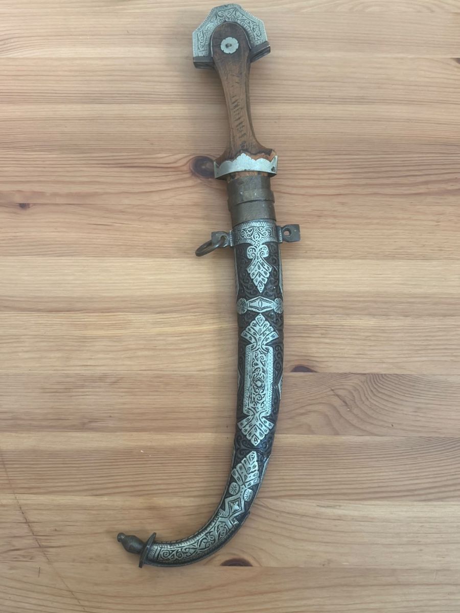 Posate: Antiker Dolch mit kunstvoller Scheide, ein Unikat – Usato da Gossau ZH venduto da zil_qvl5 2